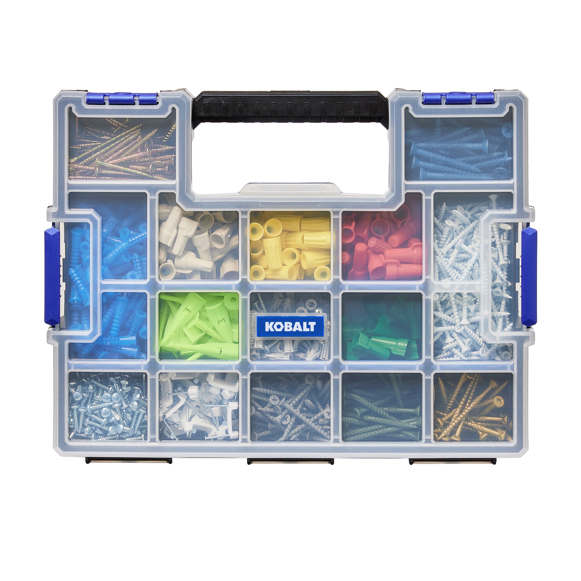 Kobalt Plastic 15-Compartment Plastic Small Parts Organizer in the Small  Parts Organizers department at